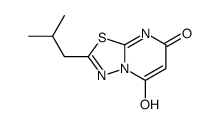5-hydroxy-2-(2-methylpropyl)-[1,3,4]thiadiazolo[3,2-a]pyrimidin-7-one结构式