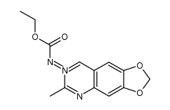 N-(2-methyl-6.7-methylenedioxyquinazolin-3-io)ethoxyformamidide结构式