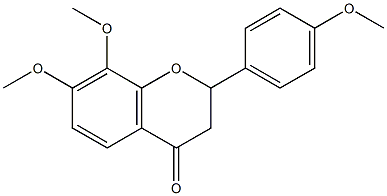 7,8,4'-trimethoxyflavanone Structure