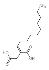 (2Z)-2-decylidenebutanedioic acid structure