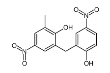 2-[(2-hydroxy-5-nitrophenyl)methyl]-6-methyl-4-nitrophenol结构式
