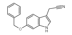 6-苄氧基吲哚-3-乙腈结构式