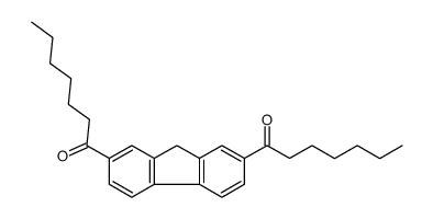 1-(7-heptanoyl-9H-fluoren-2-yl)heptan-1-one结构式