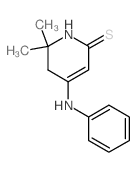 4-anilino-6,6-dimethyl-1,5-dihydropyridine-2-thione structure