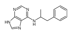 N-(1-phenylpropan-2-yl)-7H-purin-6-amine Structure