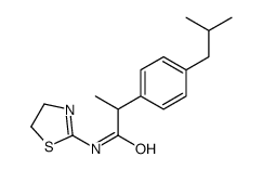 N-(4,5-Dihydrothiazol-2-yl)-2-(4-isobutylphenyl)propionamide结构式