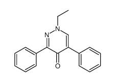 1-ethyl-3,5-diphenylpyridazin-4-one Structure