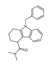 4-dimethylaminocarbonyl-9-benzyl-1,2,3,4-tetrahydrocarbazole结构式