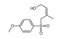 4-(4-methoxyphenyl)sulfonyl-3-methylbut-2-en-1-ol结构式