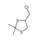 4-(chloromethyl)-2,2-dimethyl-1,3-dithiolane结构式