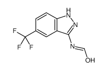 N-[5-(trifluoromethyl)-1H-indazol-3-yl]formamide结构式