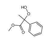 2-Hydroperoxy-2-phenyl-propionic acid methyl ester Structure