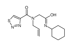 1,2,3-Thiadiazole-4-carboxamide,N-[2-(cyclohexylamino)-2-oxoethyl]-N-2-propenyl-(9CI)结构式