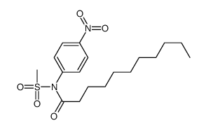 N-methylsulfonyl-N-(4-nitrophenyl)undecanamide结构式