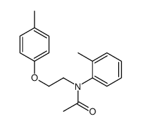 N-[2-(4-methylphenoxy)ethyl]-N-(2-methylphenyl)acetamide结构式
