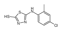 5-(4-chloro-2-methylanilino)-3H-1,3,4-thiadiazole-2-thione结构式