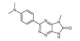 3-(4-dimethylamino-phenyl)-5-methyl-5,7-dihydro-imidazo[4,5-e][1,2,4]triazin-6-one结构式