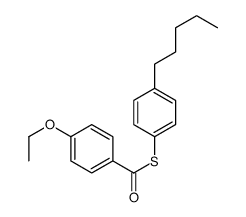 S-(4-pentylphenyl) 4-ethoxybenzenecarbothioate结构式