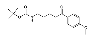 (5-oxo-5-(4-methoxyphenyl)-pentyl)-carbamic acid tert-butyl ester Structure