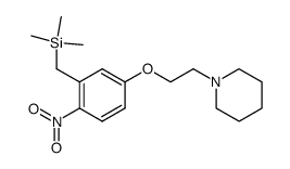 1-(2-(4-nitro-3-((trimethylsilyl)methyl)phenoxy)ethyl)piperidine结构式