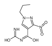N-carbamoyl-3-nitro-1-propylpyrazole-4-carboxamide结构式