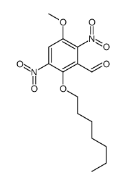 2-(Heptyloxy)-5-Methoxy-3,6-dinitrobenzaldehyde结构式