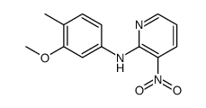 N-(3-methoxy-4-methylphenyl)-3-nitropyridin-2-amine结构式