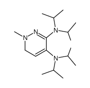 N3,N3,N4,N4-tetraisopropyl-1-methyl-1,6-dihydro-pyridazine-3,4-diamine Structure