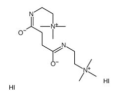 trimethyl-[2-[[4-oxo-4-[2-(trimethylazaniumyl)ethylamino]butanoyl]amino]ethyl]azanium,diiodide Structure