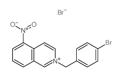 2-[(4-bromophenyl)methyl]-5-nitro-isoquinoline结构式