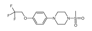 1-methylsulfonyl-4-[4-(2,2,2-trifluoroethoxy)phenyl]piperazine结构式