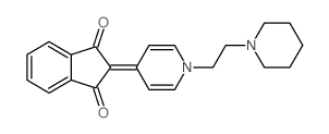 2-[1-[2-(1-piperidyl)ethyl]pyridin-4-ylidene]indene-1,3-dione结构式