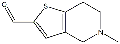 5-methyl-4,5,6,7-tetrahydrothieno[3,2-c]pyridine-2-carbaldehyde结构式