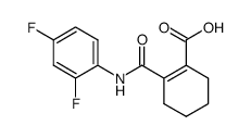 2-(2,4-difluorophenylaminocarbonyl)-1-cyclohexene-1-carboxylic acid Structure