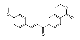 ethyl 4-[3-(4-methoxyphenyl)prop-2-enoyl]benzoate结构式