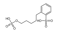 2-(5-sulfooxypentyl)benzenesulfonic acid结构式