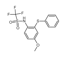 1,1,1-trifluoro-N-(4-methoxy-2-(phenylthio)phenyl)methanesulfonamide Structure