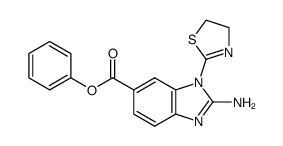 1-(Thiazolin-2-yl)-2-amino-6-phenoxycarbonylbenzimidazole Structure