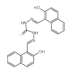 1,3-bis[(2-oxonaphthalen-1-ylidene)methylamino]thiourea structure