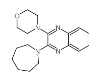 Quinoxaline,2-(hexahydro-1H-azepin-1-yl)-3-(4-morpholinyl)-结构式