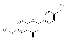 6-methoxy-2-(4-methoxyphenyl)chroman-4-one结构式