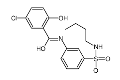 N-[3-(butylsulfamoyl)phenyl]-5-chloro-2-hydroxybenzamide Structure