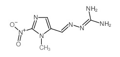 Hydrazinecarboximidamide,2-[(1-methyl-2-nitro-1H-imidazol-5-yl)methylene]-结构式