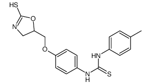 1-(4-methylphenyl)-3-[4-[(2-sulfanylidene-1,3-oxazolidin-5-yl)methoxy]phenyl]thiourea结构式