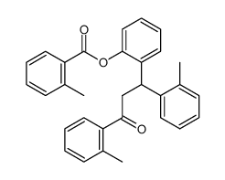 1,3-Di-(2-methyl-phenyl)-3-<2'-(2-methyl-benzoyloxy)-phenyl>-propan-1-on Structure