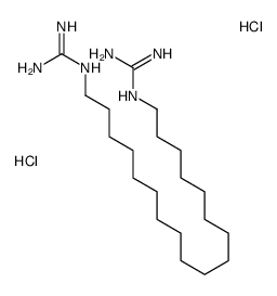 N,N'''-1,18-octadecanediylbisguanidine dihydrochloride structure