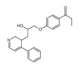 1-[4-[2-hydroxy-3-(4-phenyl-2,3-dihydropyridin-3-yl)propoxy]phenyl]propan-1-one Structure