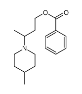 3-Methyl-3-(4-methylpiperidino)propyl=benzoate structure