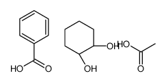 acetic acid,benzoic acid,(1R,2R)-cyclohexane-1,2-diol Structure