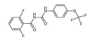 N-(4-trifluoromethylthiophenyl)-N'-(2,6-difluorobenzoyl)-urea结构式